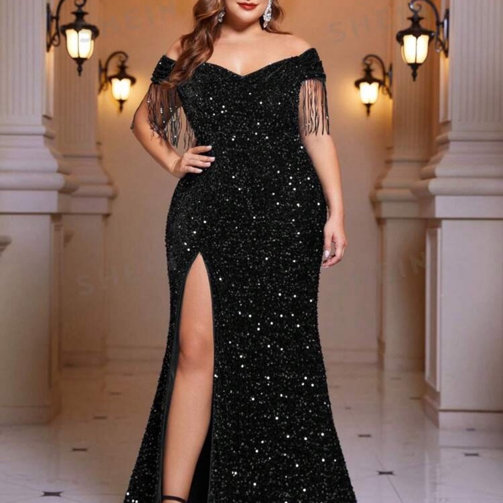 Black formal dress